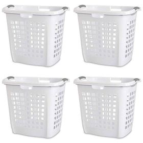 Set of 4 Heavy Duty Plastic Laundry Hamper Dirty Clothes Basket