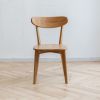 Dining chair wooden FAS grade oak natural wood made in North America 100% dirt-free wood chair solid chair table chair