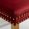 Nikki Collection Modern, High-end Tufted Solid Wood Contemporary Velvet Upholstered Dining Chair