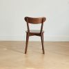 Dining chair wooden FAS grade oak natural wood made in North America