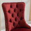 Nikki Collection Modern, High-end Tufted Solid Wood Contemporary Velvet Upholstered Dining Chair