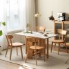 Dining chair wooden FAS grade oak natural wood made in North America 100% dirt-free wood chair solid chair table chair