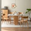 Dining chair wooden FAS grade oak natural wood made in North America 100% dirt-free wood chair solid chair table chair