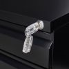 3 Drawer Mobile Locking File Cabinet, Rolling Filing Cabinet for Letter/A4 Size With 5 Wheels