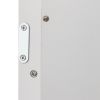 Double Door Mirror Indoor Bathroom Wall Mounted Cabinet Shelf White