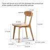 Dining chair wooden FAS grade oak natural wood made in North America 100% dirt-free wood chair solid chair table chair