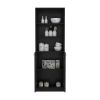 Bookcase Dual-Door Benzoni, Office, Black