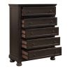 Traditional Design Bedroom Furniture 1pc Chest of 5x Drawers Grayish Brown Finish Wooden Furniture