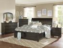 Traditional Design Bedroom Furniture 1pc Chest of 5x Drawers Grayish Brown Finish Wooden Furniture
