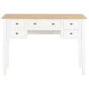 Writing Desk White 43.1"x17.7"x30.5" Wood