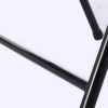 6pcs Elegant Foldable Iron & PVC Chairs for Convention & Exhibition Black