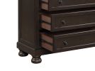 Traditional Design Bedroom Furniture 1pc Chest of 5x Drawers Grayish Brown Finish Wooden Furniture