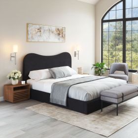 Sele King Bed Black (Color: Pic. A  King)