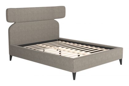 Dusa Queen Bed Olive Brown (Color: Pic B   Queen)